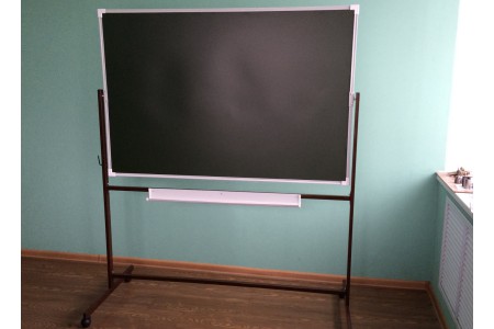 Доска передвижная маркерная/меловая 150х100 Доска передвижная маркерная/меловая 150х100