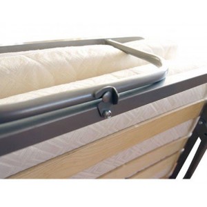 Кровать-раскладушка с матрасом "Alba" 190х80 см, подголовник, усиленная