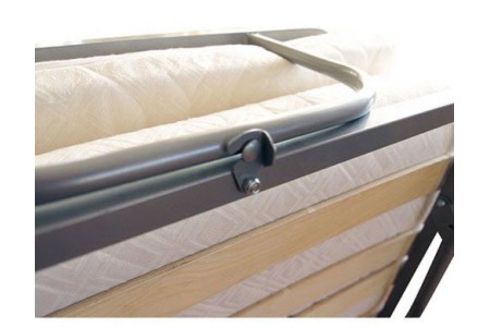 Кровать-раскладушка с матрасом "Alba" 190х80 см, подголовник, усиленная