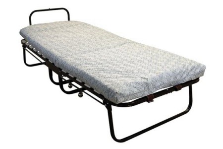 Кровать-раскладушка с матрасом "Capry" 190х80 см, усиленная, спинка Кровать-раскладушка с матрасом "Capry" 190х80 см, усиленная, спинка
