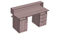 Стол-кафедра с 2 тумбами 3 ящика