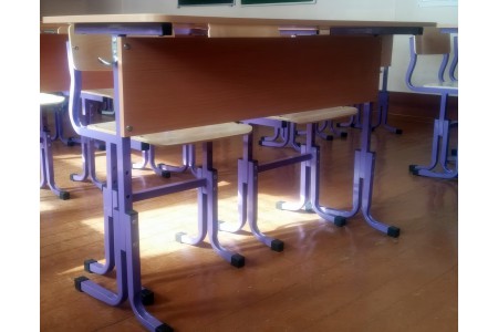 Парта 2 стула школьный ученический комплект регулируемый двухместный Парта 2 стула школьный ученический комплект регулируемый двухместный