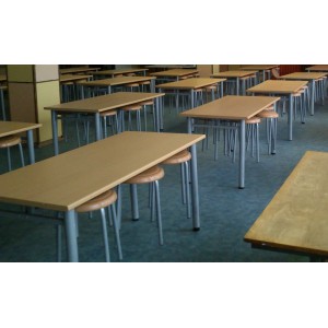 Обеденная зона для школьной столовой, 6-местная (стол +6 табуретов)