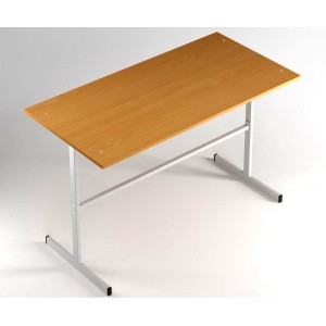 Обеденный стол для столовых, 4-местный 120х60х75 см, ЛДСП/пластик