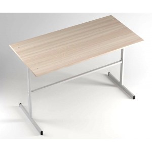 Обеденный стол для столовых, 4-местный 120х60х75 см, ЛДСП/пластик